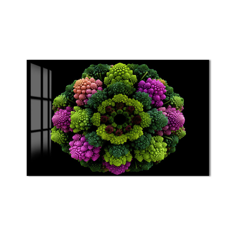 Romanesco Color Mandala product shot on white background