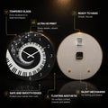 Spiral Piano Melody — tempered glass, ultra HD print, ready to hang