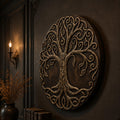 Bronze Relief Tree Of Life lifestyle view