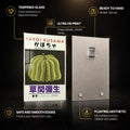 Dotted Kabocha Pumpkin — tempered glass, ultra HD print, ready to hang