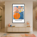 Childhood Cosmic Blooms with black frame