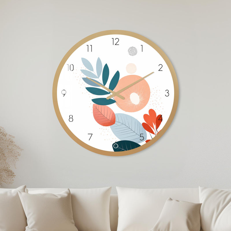 Modern Botanical Bloom with gold frame
