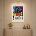 Dotted Ocean Fish with silver frame