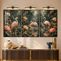 Flamingo Lotus with black frame
