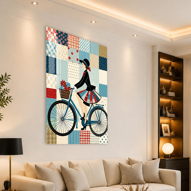 Vintage Bicycle Day angled lifestyle view
