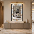 Marble Mosaic Elegance with black frame