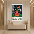 Kusama Floral Reverie with white frame