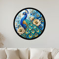 Regal Peacock Garden with black frame