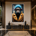 Artronauts Glass Print 12x18 cm | 4.7"x7.1" / White Cyber Gorilla Glass Wall Art