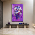 Violet Reverie with walnut frame