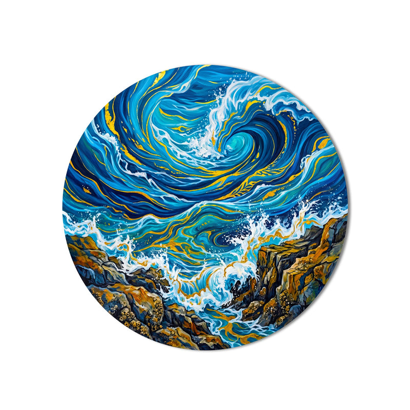 Gilded Ocean Vortex product shot on white background