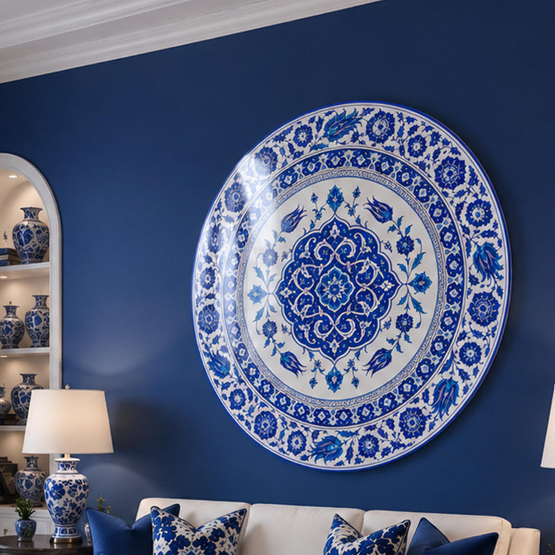 Ottoman Blue Medallion lifestyle view
