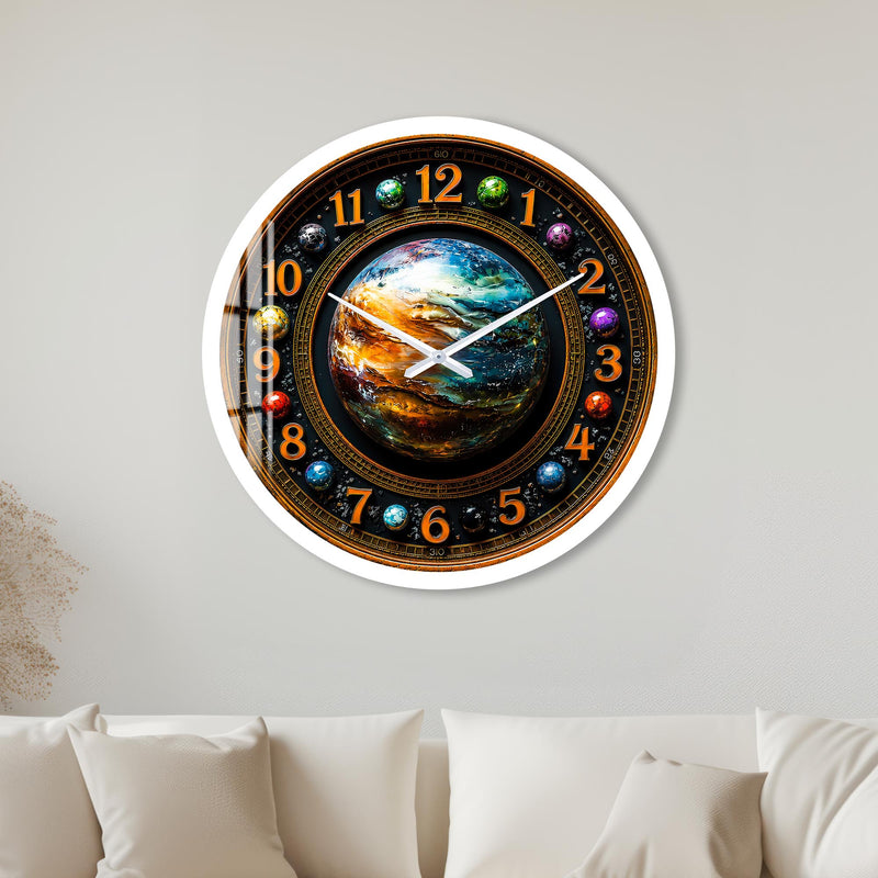 Cosmic Planetarium with white frame