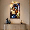 Entwined Minds with walnut frame
