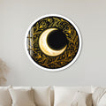 Golden Crescent Bloom with white frame