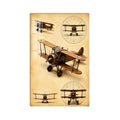 Vintage Biplane Studies product shot on white background