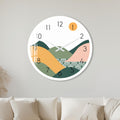 Abstract Rolling Hills with white frame