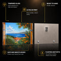 Citrus Coast Window — tempered glass, ultra HD print, ready to hang