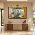 Amber Mosaic Harmony with black frame