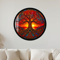 Celtic Sunset Tree with black frame