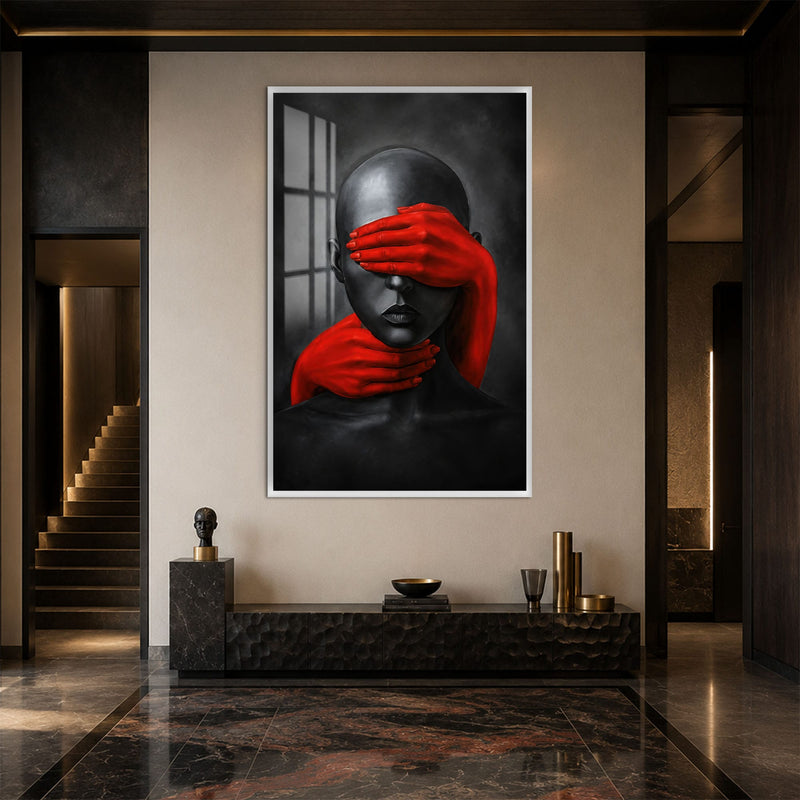 Artronauts Glass Print 12x18 cm | 4.7"x7.1" / White Unspoken Senses Glass Wall Art