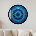 Blue Radial Evil Eye Dial with black frame