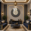 Ayatul Kursi Navy And White Medallion lifestyle view