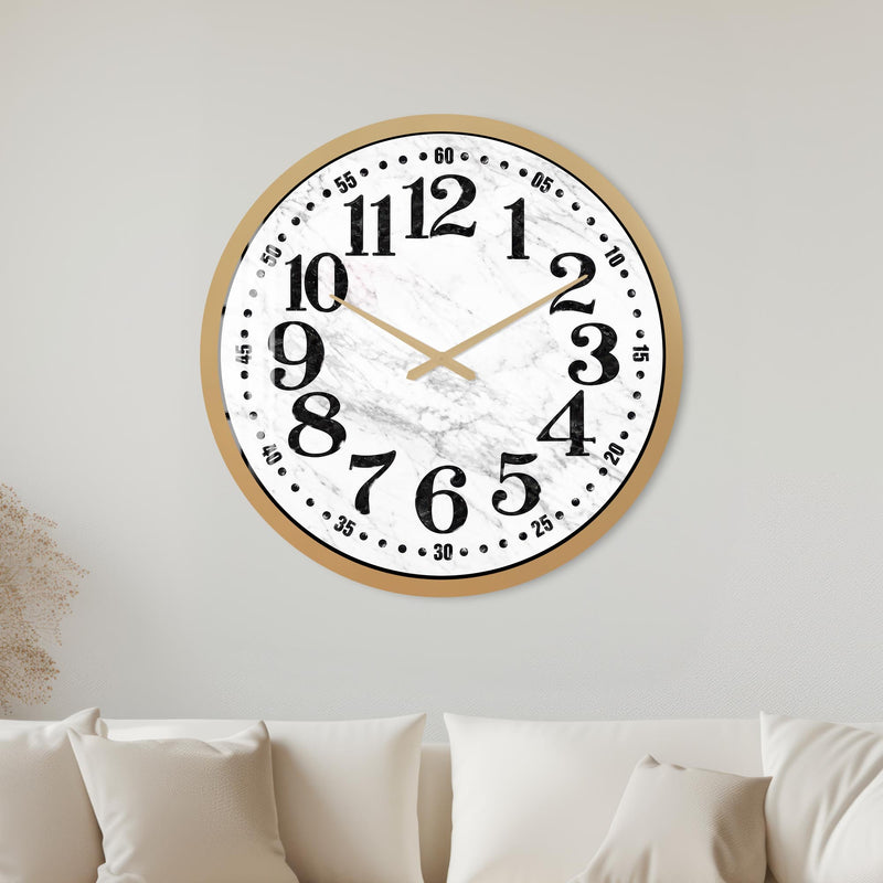 Monochrome Marble with gold frame
