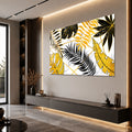 Gold and Black Tropical Leaves angled lifestyle view