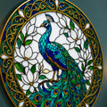 Stained Glass Peacock And Magnolia lifestyle view