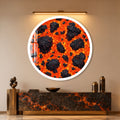 Molten Lava with white frame