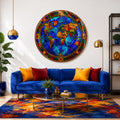 Stained Glass World Map lifestyle view