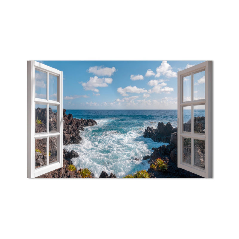 Open Window Seascape product shot on white background