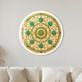 Turquoise Arabesque with white frame