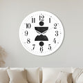 Monochrome Hourglass with white frame