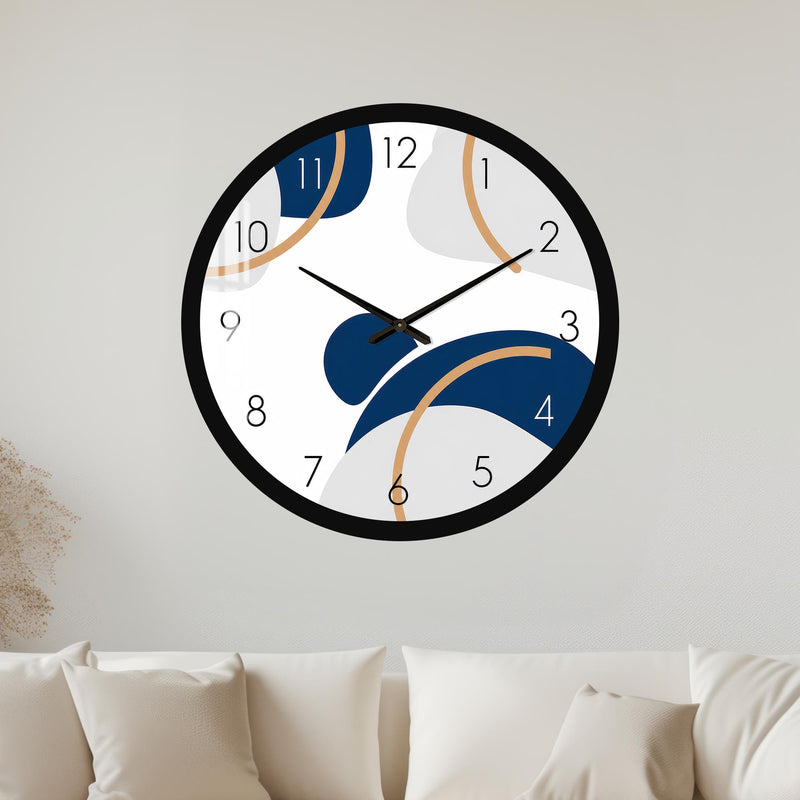 Navy Golden Curves with black frame