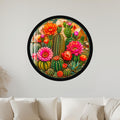 Desert Cactus Bloom with black frame