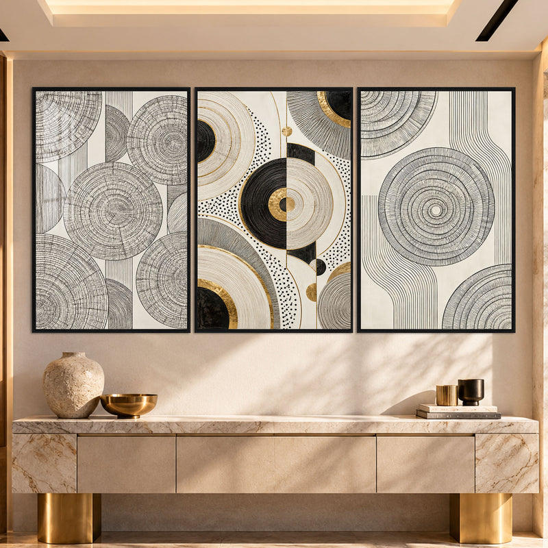 Golden Circle with black frame