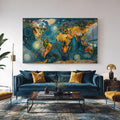 Starry World Map lifestyle view