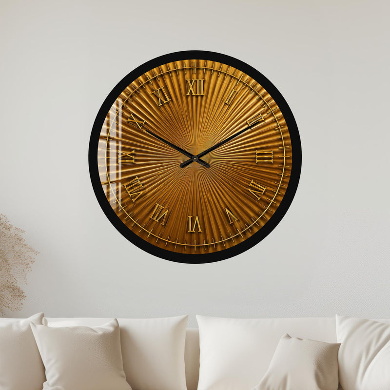 Golden Sunburst with black frame