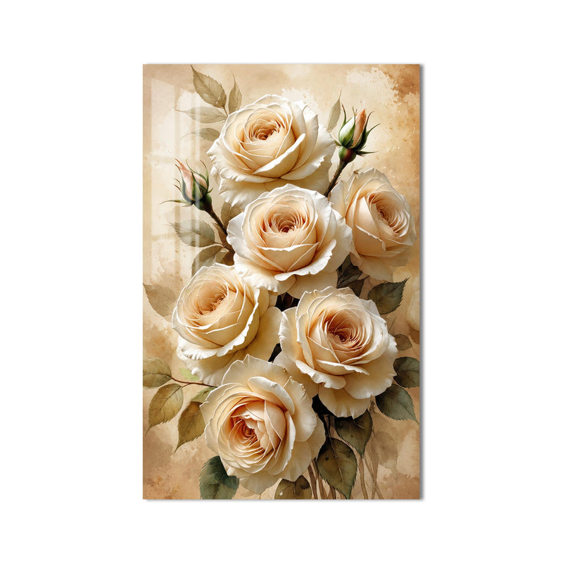Champagne Rose Bouquet product shot on white background