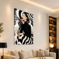 Woman Among White Cranes angled lifestyle view