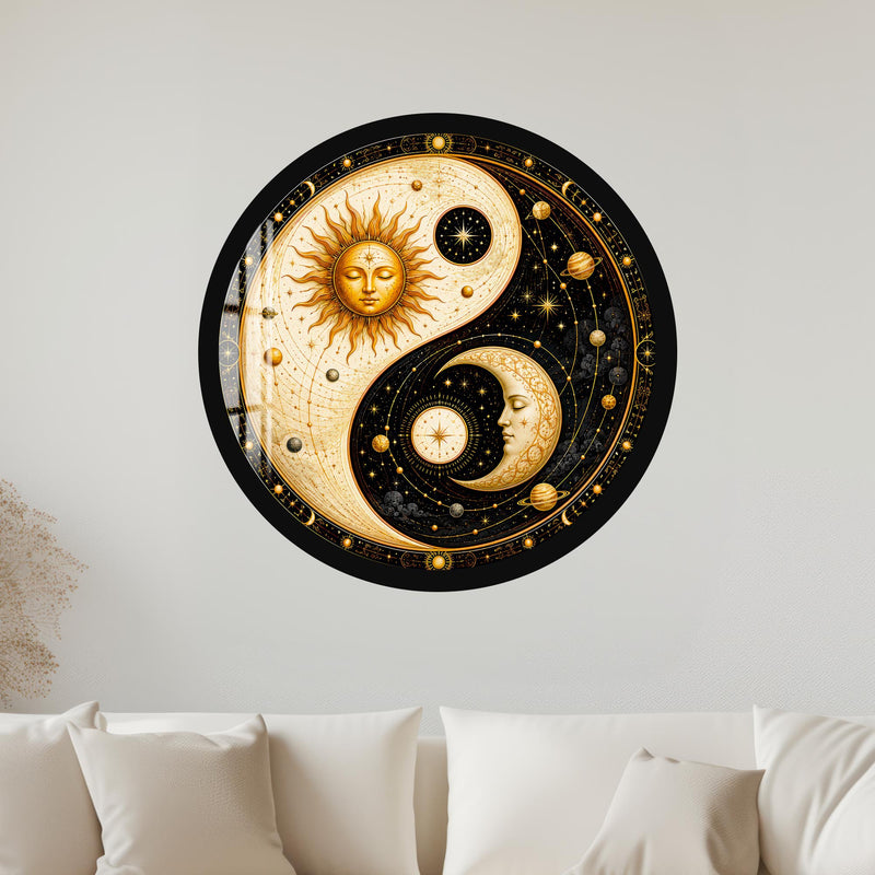 Celestial Yin Yang with black frame