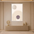 Artronauts Glass Print 12x18 cm | 4.7"x7.1" / White Orbiting Arches Glass Wall Art