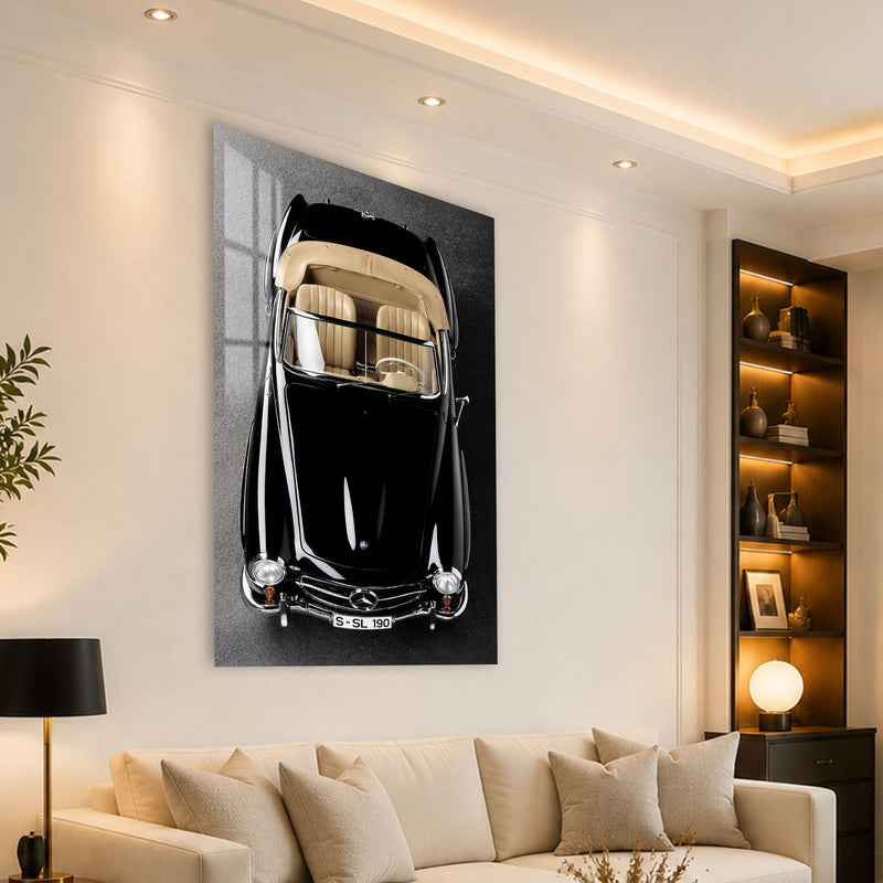 Classic Black Roadster angled lifestyle view