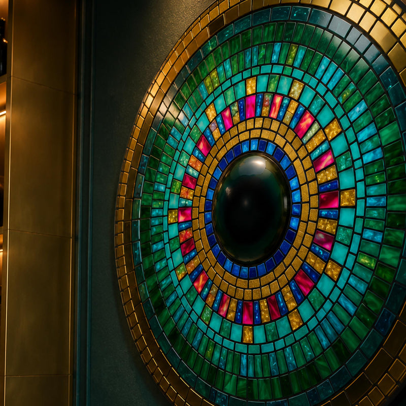 Concentric Emerald Iris Mandala lifestyle view
