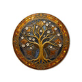 Gold Blossom Amber Medallion product shot on white background