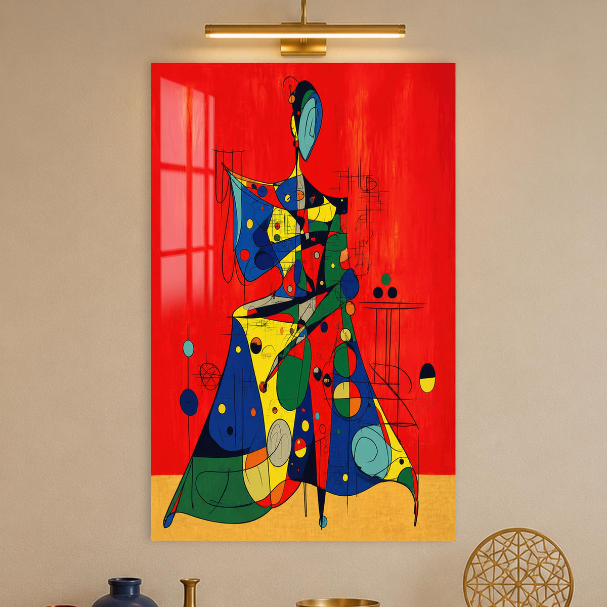 Crimson Abstract Muse lifestyle view