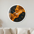Amber Resin Swirl with white frame