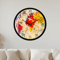 Watercolour World Map with black frame